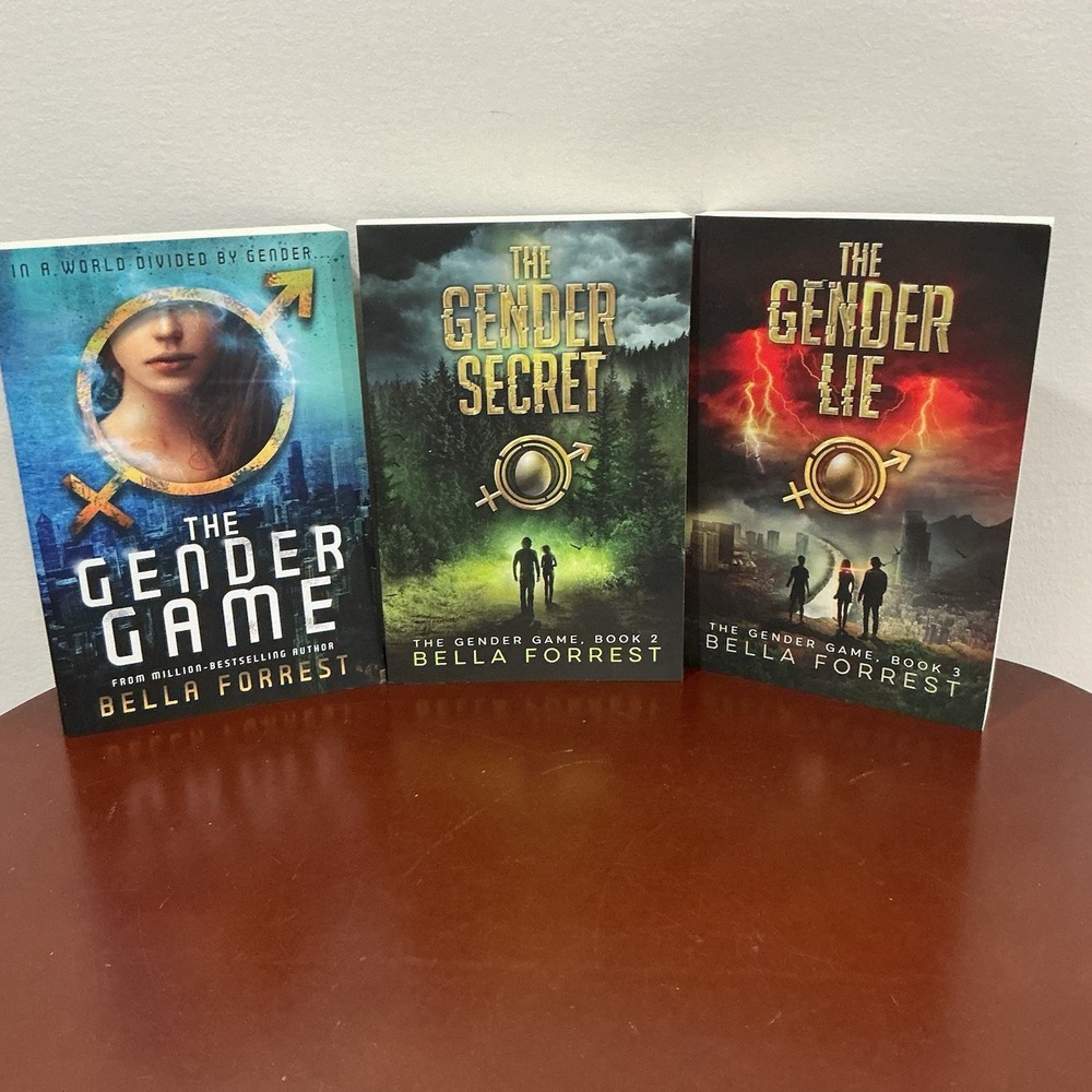 The Gender Game Lot Bella Forrest Set of 3 Dystopian Fiction EUC